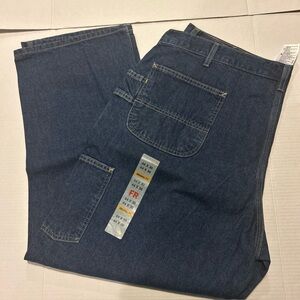 Carhartt 44X30 Flame Resistant Loose Fit Dungaree Pant FRB13-DNM Irregular